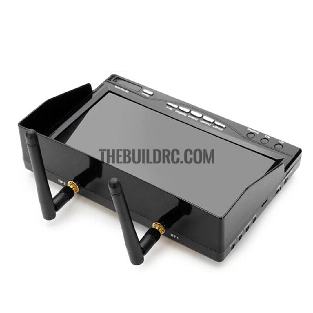 RC732-DVR 7'' 5.8GHz 32CH Diversity Receiver FPV Monitor DVR w/ Built-in Battery