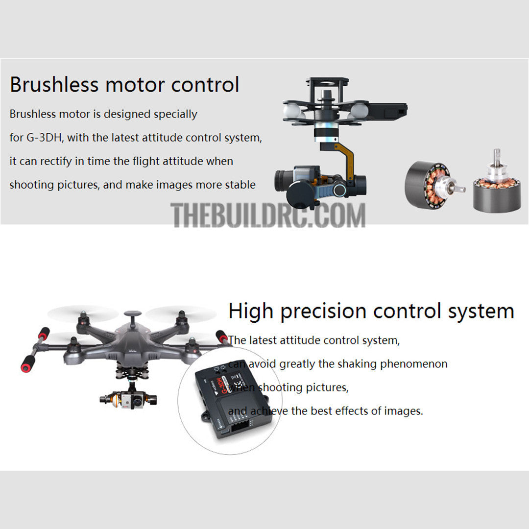 Walkera Camera Mount G-3DH Brushless Gimbal With 360 Degrees Tilt Control