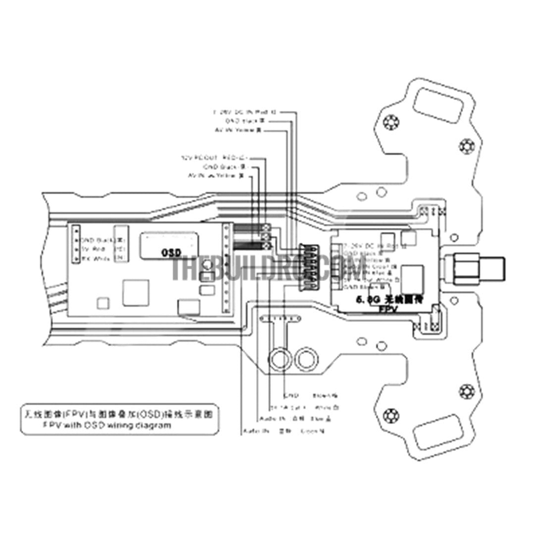 Tarot Mini 250 through the machine frame TL250A
