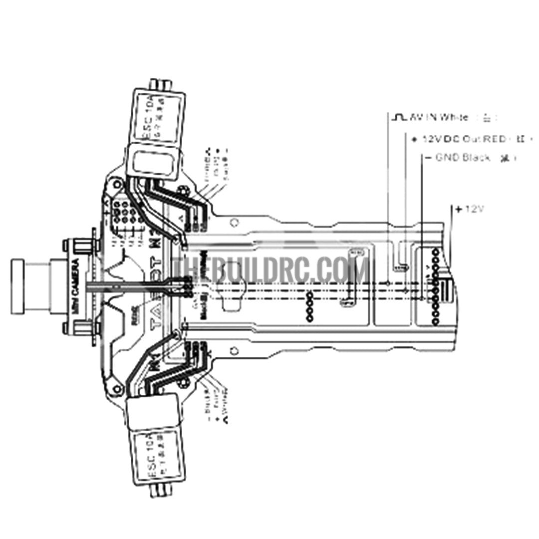 Tarot Mini 250 through the machine frame TL250A