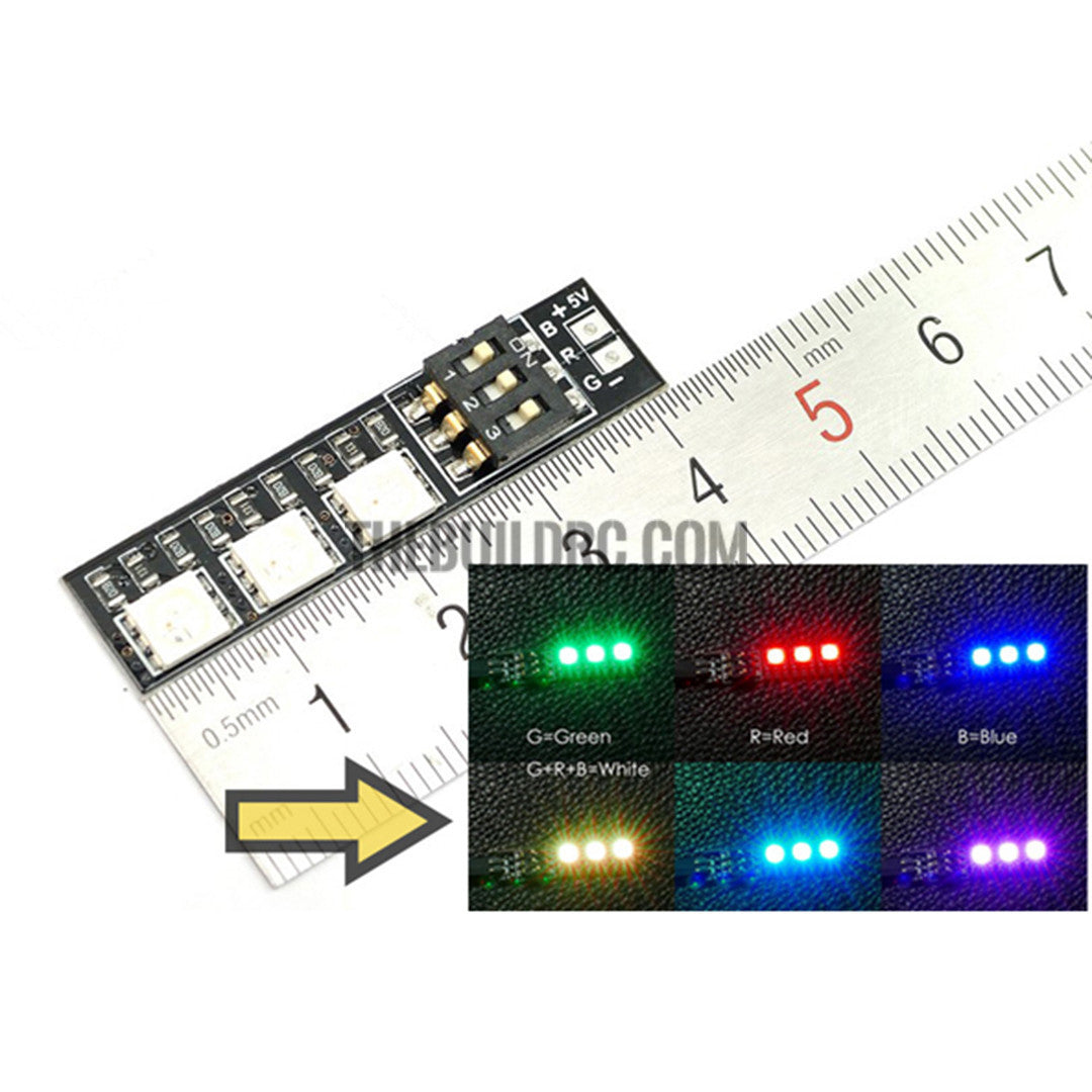 RGB LED Lamp Panel 5V 7 Colors Switch For FPV Helicopter Multi-axis