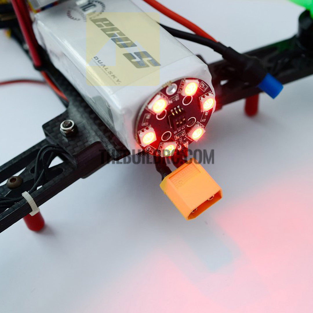 Matek RGB 5050 LED Lamp Panel 12 7 Colors Switch For FPV Helicopter Multi-axis