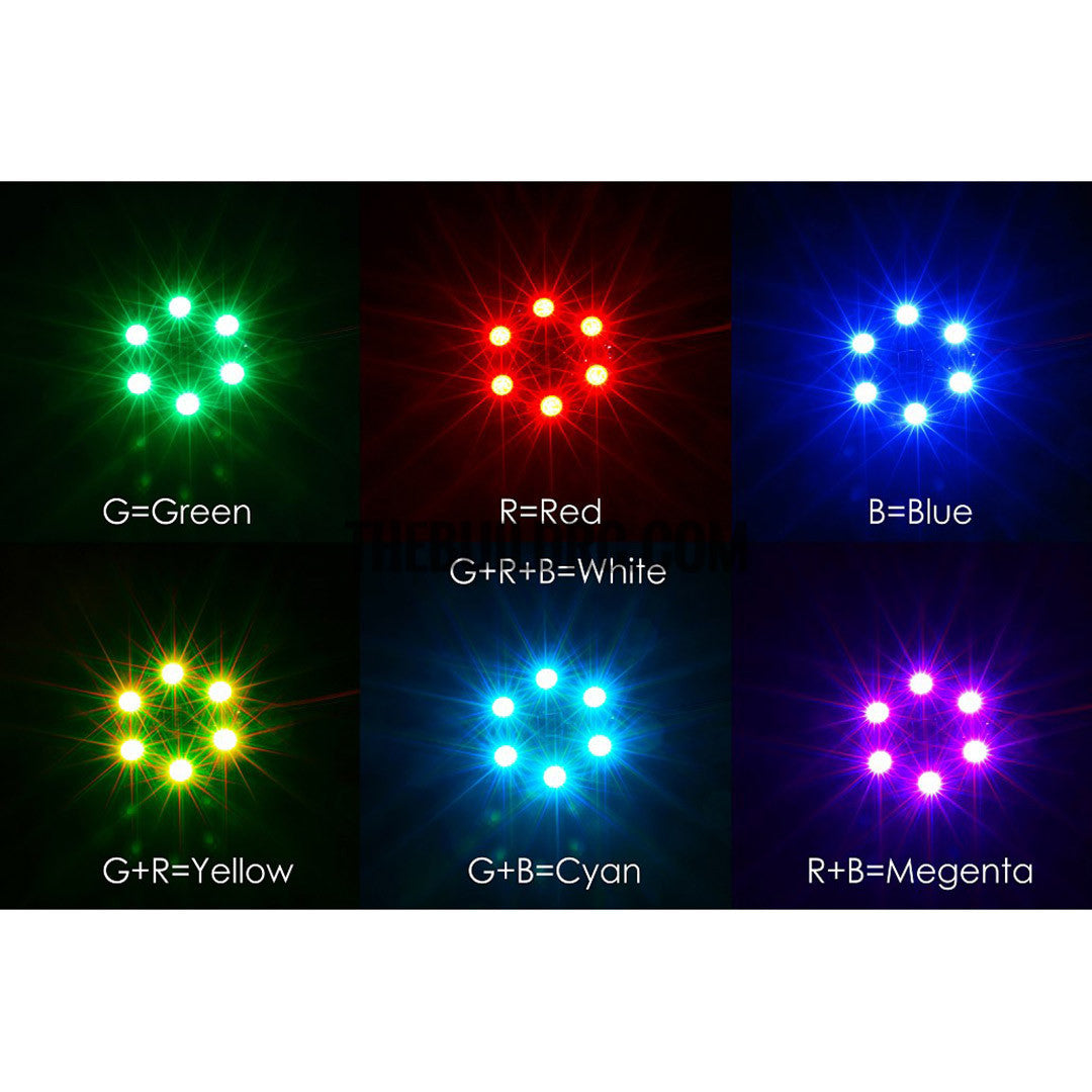 Matek RGB 5050 LED Lamp Panel 12 7 Colors Switch For FPV Helicopter Multi-axis