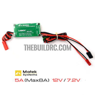 Matek heli multicopter FPV BEC 2-6S input dual output 12V/7.2V 5A
