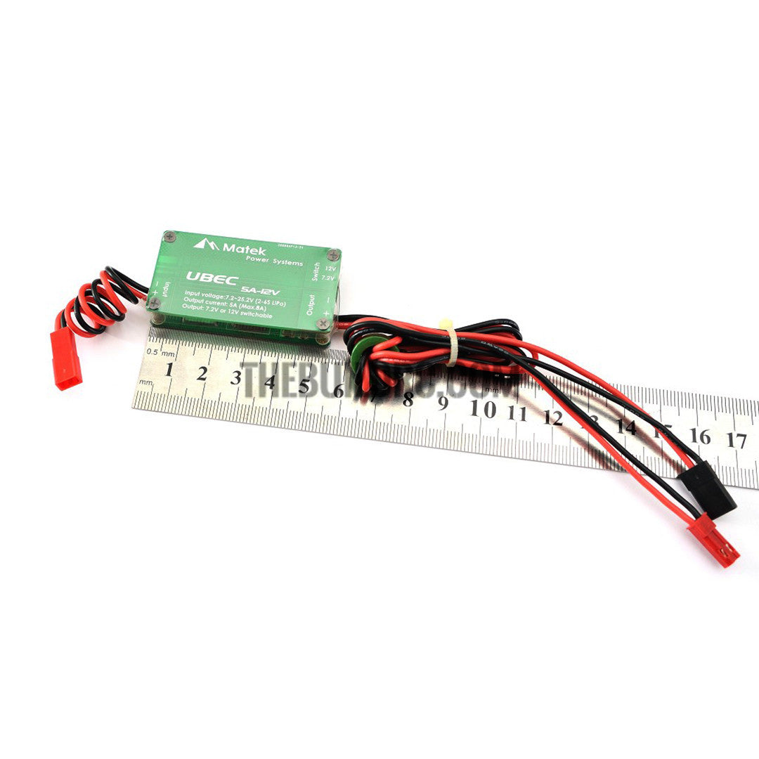 Matek heli multicopter FPV BEC 2-6S input dual output 12V/7.2V 5A