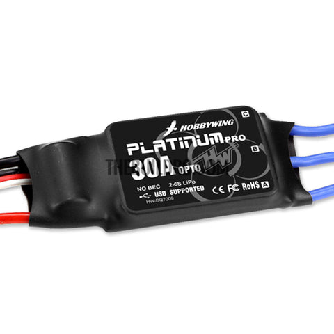 Hobbywing Platinum-30A-Pro 2-6S ESC OPTO For Quadcopter with extended length cable