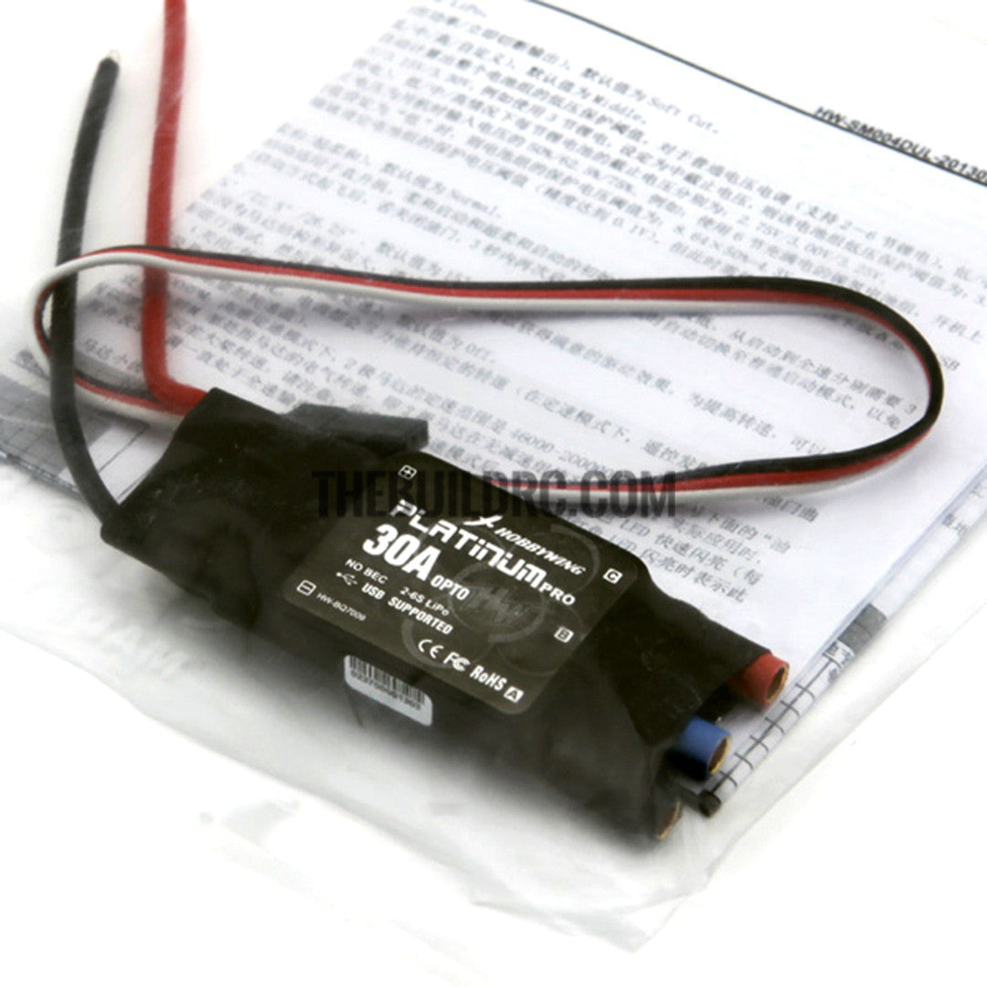 Hobbywing Platinum-30A-Pro 2-6S ESC OPTO For Quadcopter with standard cable