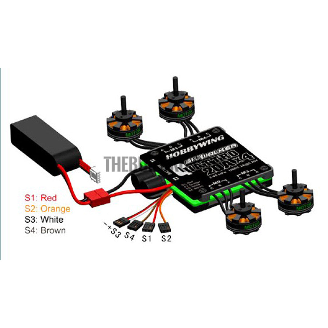 Hobbywing SkyWalker Quattro 25A X 4 Speed Controller