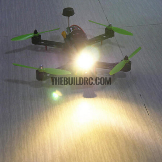 High Power Super Bright LED Lamp Illuminator 3W/7-17V Night Navigation for FPV - white
