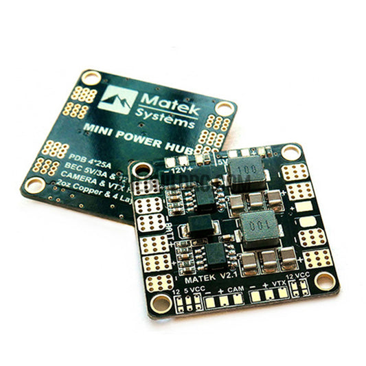 Matek Mini Power Hub Power Distribution Board With BEC 5V And 12V For FPV Multicopter 3A upgraded version