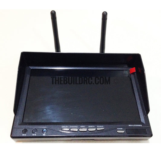Boscam RX-LCD 5802 7" FPV 5.8GHz 40CH HD Monitor+TS5823 For RC Quadcopter Drone - Receiver included Black