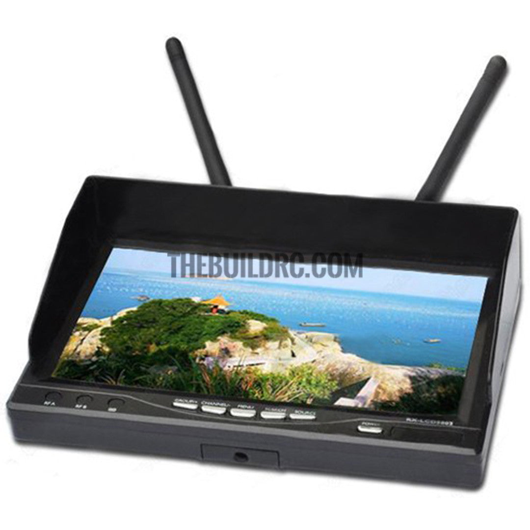 Boscam RX-LCD 5802 7" FPV 5.8GHz 40CH HD Monitor+TS5823 For RC Quadcopter Drone - Receiver included Black