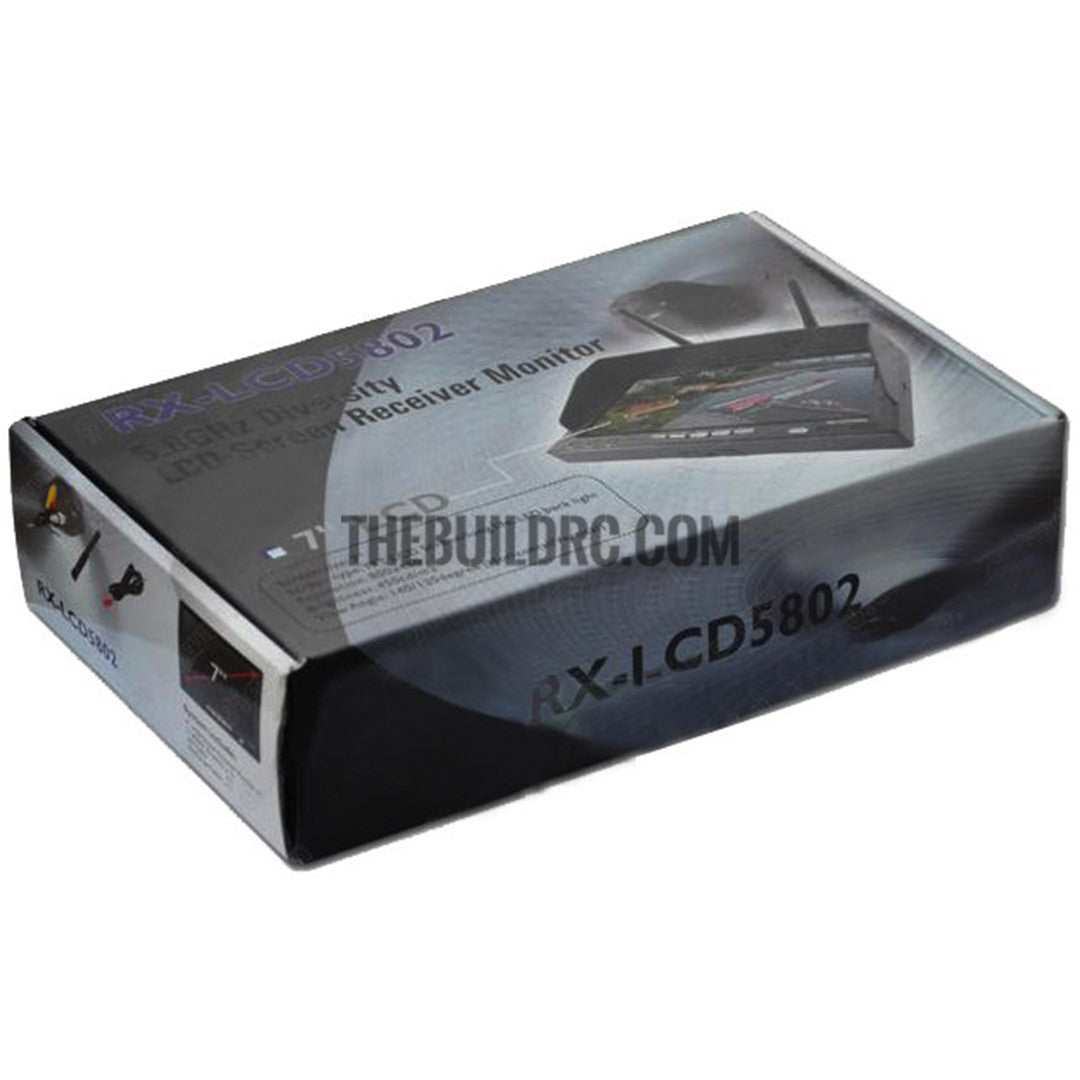 Boscam RX-LCD 5802 7" FPV 5.8GHz 40CH HD Monitor+TS5823 For RC Quadcopter Drone - Receiver included Black