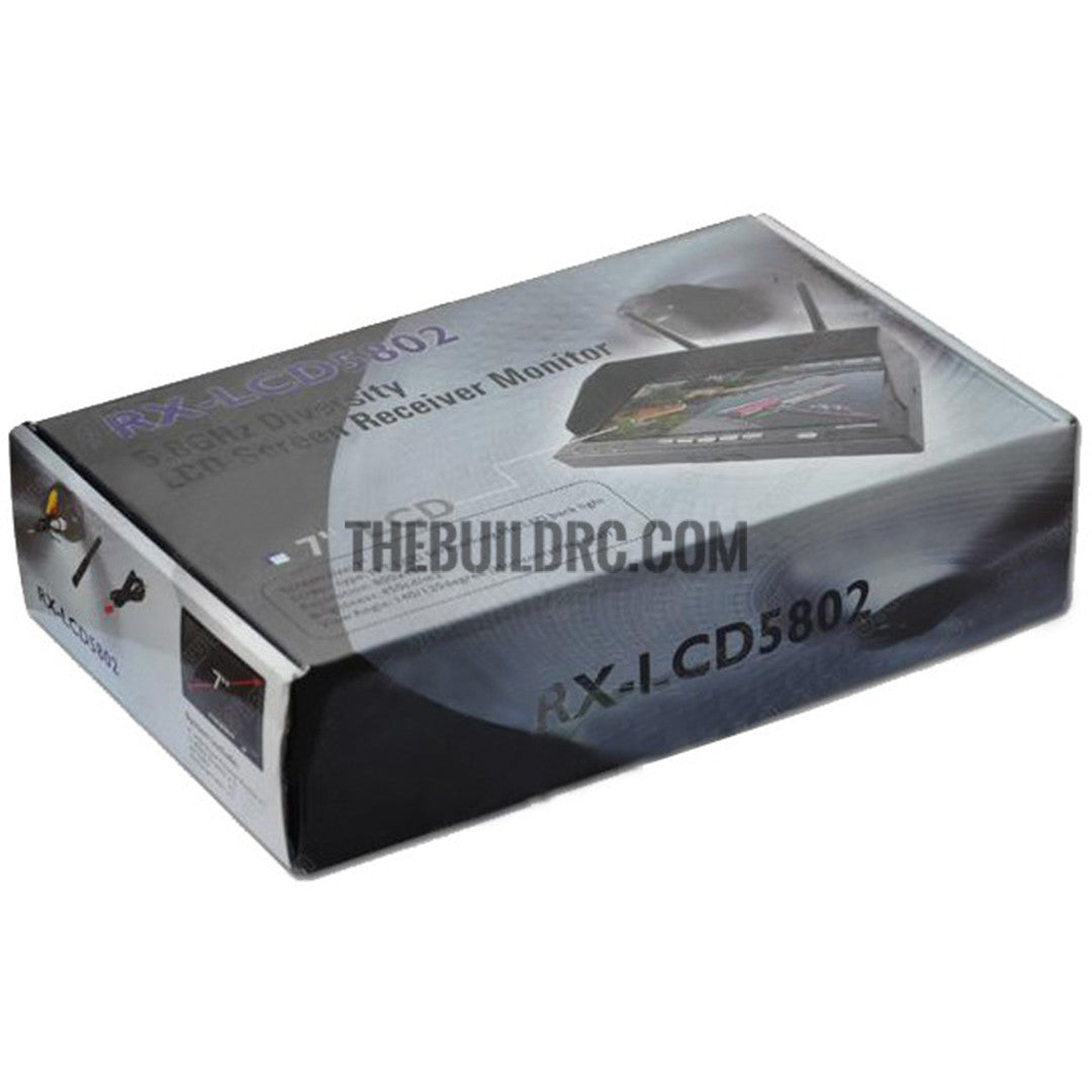 Boscam RX-LCD 5802 7" FPV 5.8GHz 40CH HD Monitor+TS5823 For RC Quadcopter Drone - Receiver included White