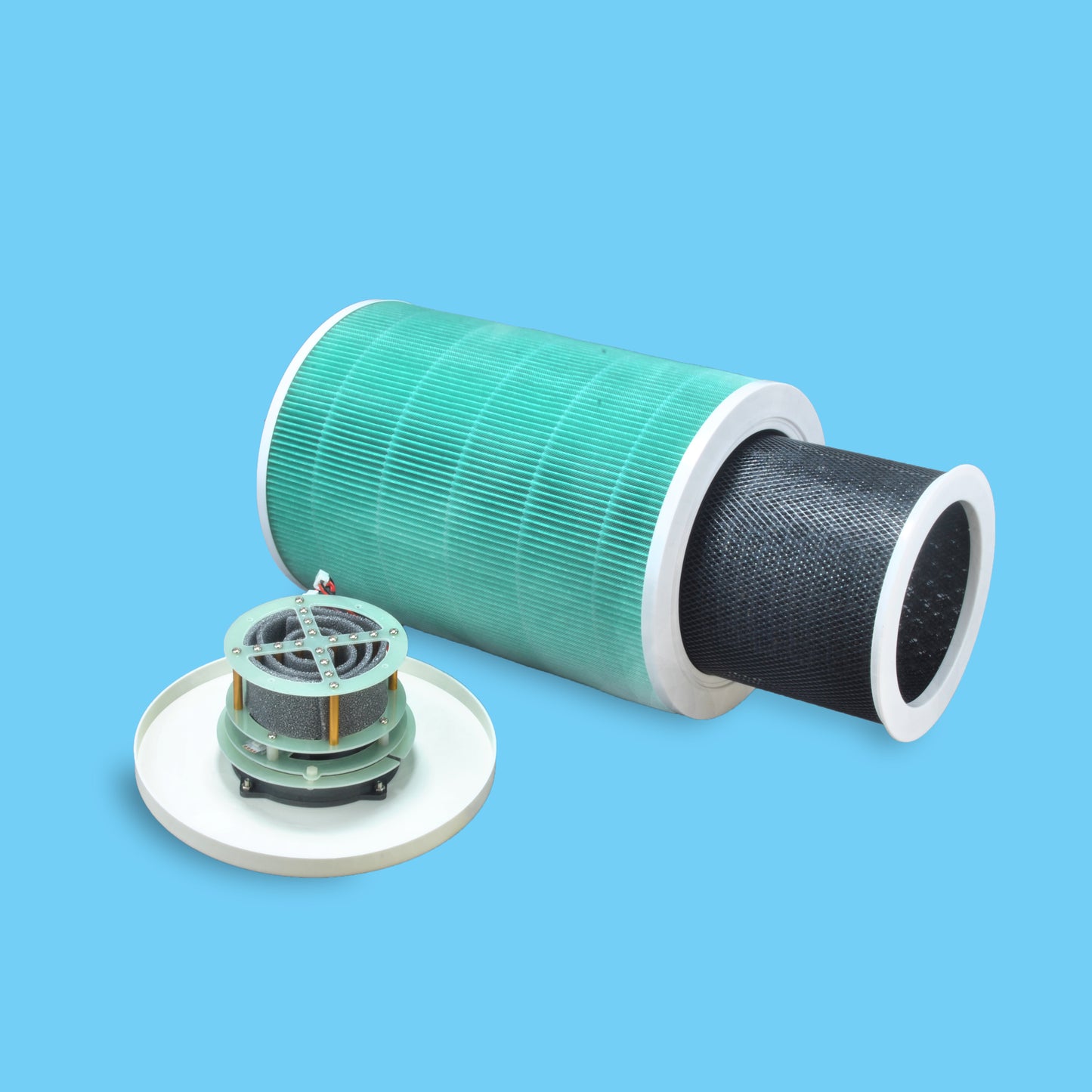 Ultra High Volume throughput Air Purifier with H12 HEPA filter and Photocatalyic UV module