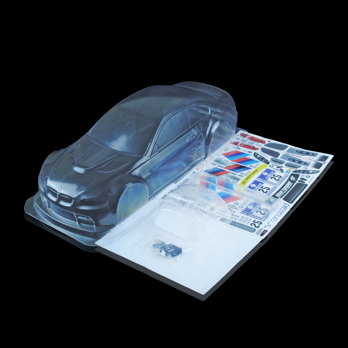 1/10 Lexan Clear RC Car Body Shell for BMW M3 GT2 190mm