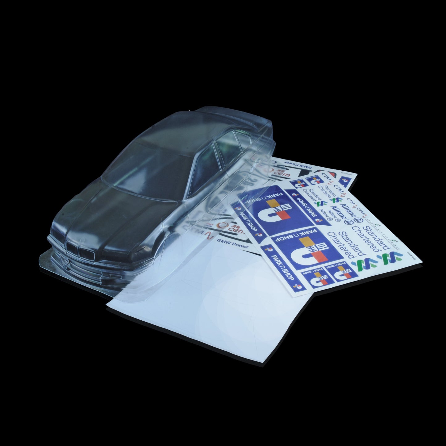 1/10 Lexan Clear RC Car Body Shell for BMW E36 320  190mm