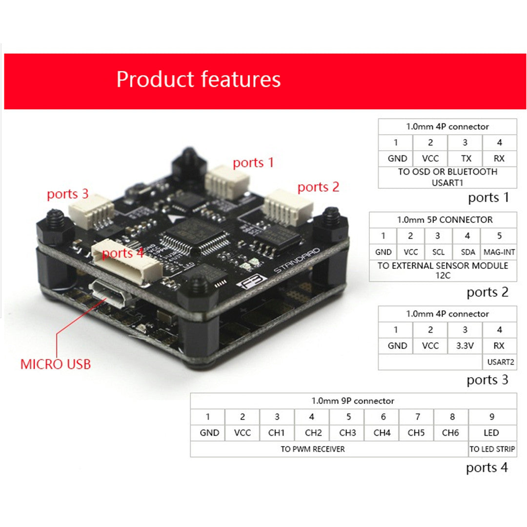 Kingkong Micro F3 Plus 6DOF Flight Controller for FPV Racer