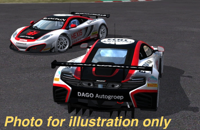 1/8 Lexan Clear RC Car Body Shell for McLAREN MP4 GT  360mm