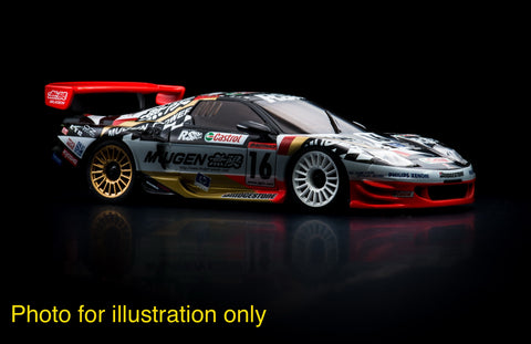 1/10 Lexan Clear RC Car Body Shell for M chassis Honda NSX Mugen 225mm