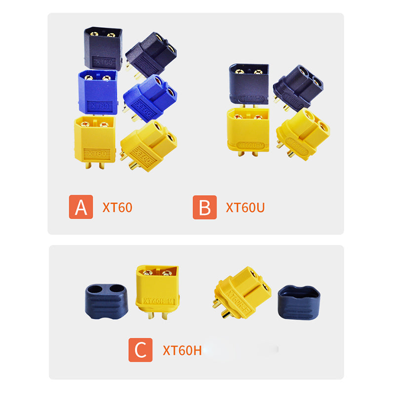 Amass  XT60 series / XT60U / XT60H Genuine Gold plated connectors