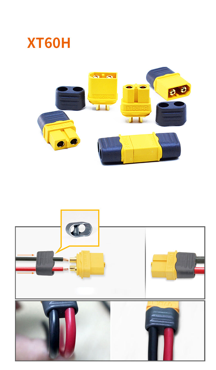 Amass  XT60 series / XT60U / XT60H Genuine Gold plated connectors
