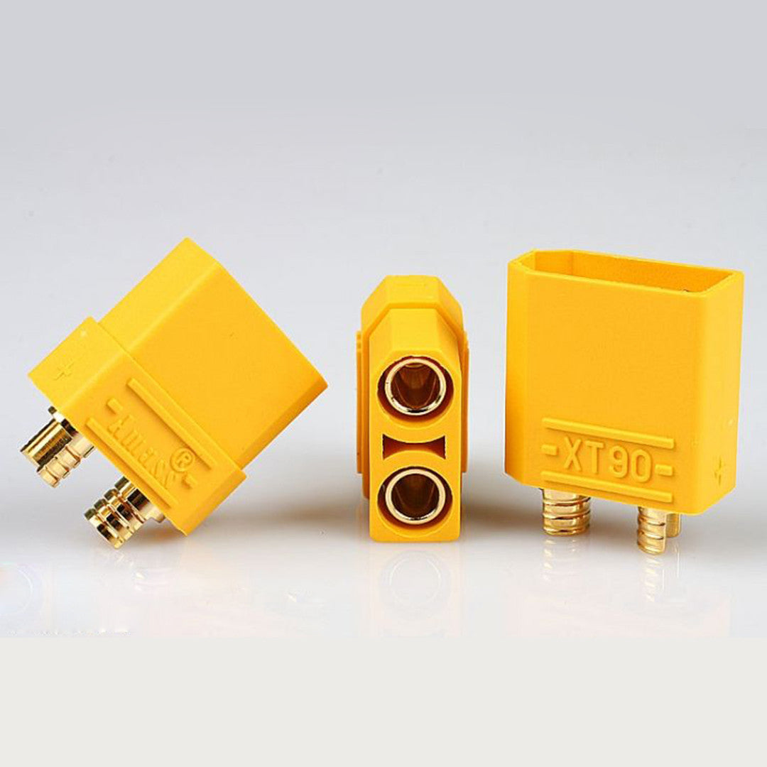 Amass 5 Pairs Xt90 Bullet Connector Male/female for Rc Model Battery - 4.5mm Bullets (Pair)