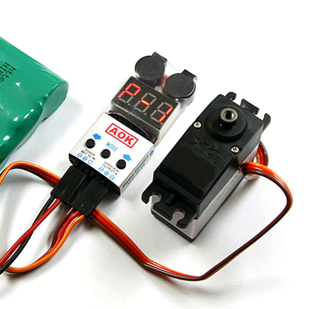 AOK 4 in 1 ESC Servo PPM Tester Multimeter & BL8S Lipo Battery Voltage Tester