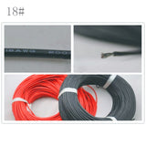 Silicone extension cord 18AWG 0.75mm*mm flexible and High temperature