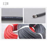 Silicone extension cord 12AWG 3.42mm*mm flexible and High temperature