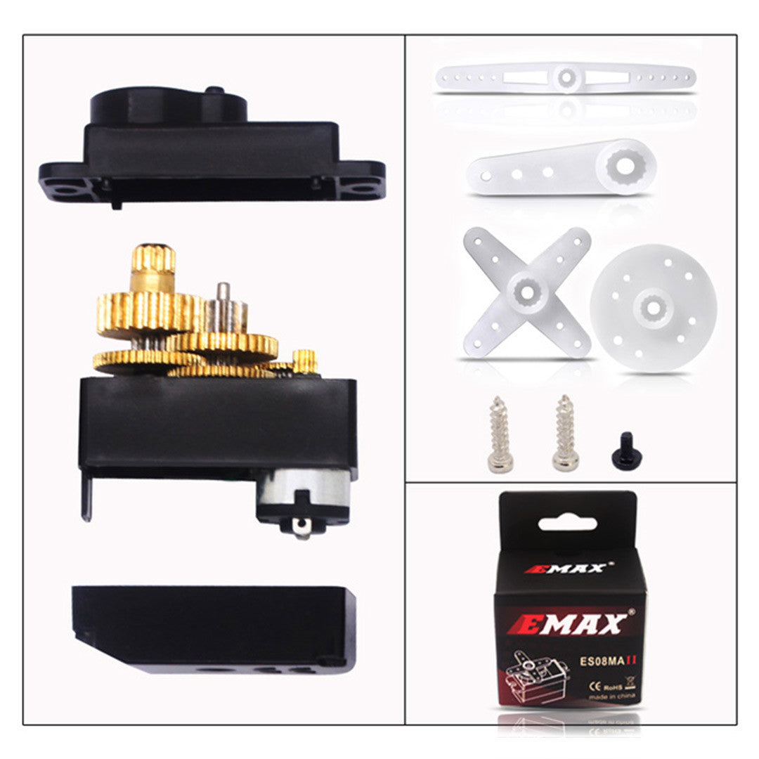 Emax 9g micro analog servo with metal gear ES08MA II for RC planes and Helicopters