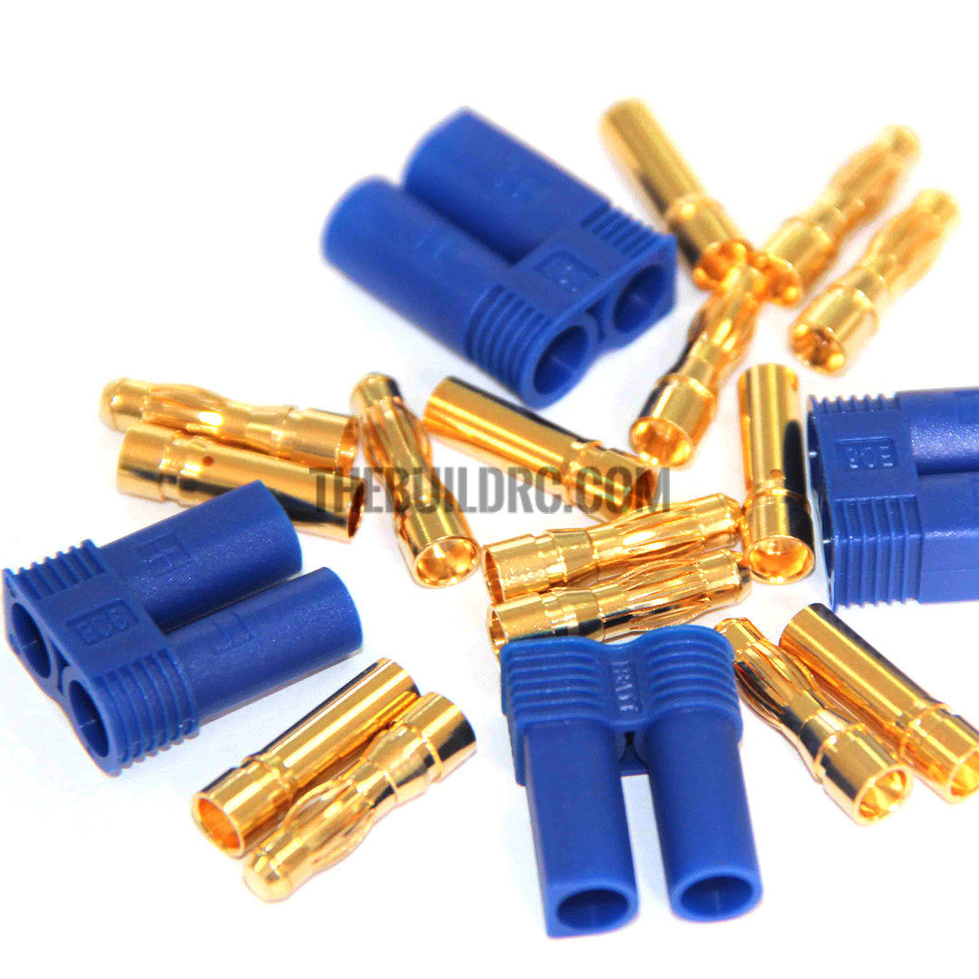 AMASS EC5 5mm Banana Plug Female Male Bullet Connector for RC ESC LIPO Battery Motor