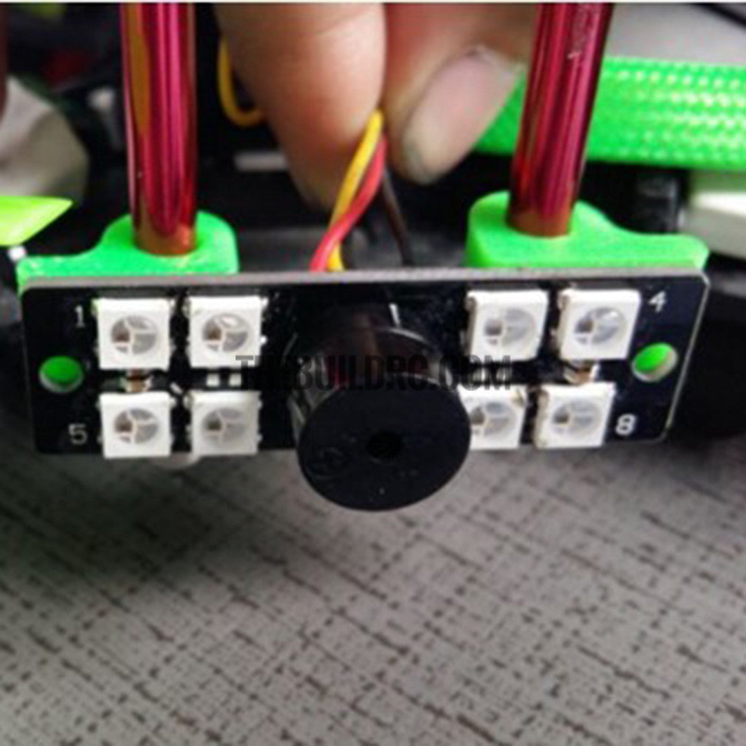 3D printed LED light holder for QAV210 QAV250 DAL265 DAL215