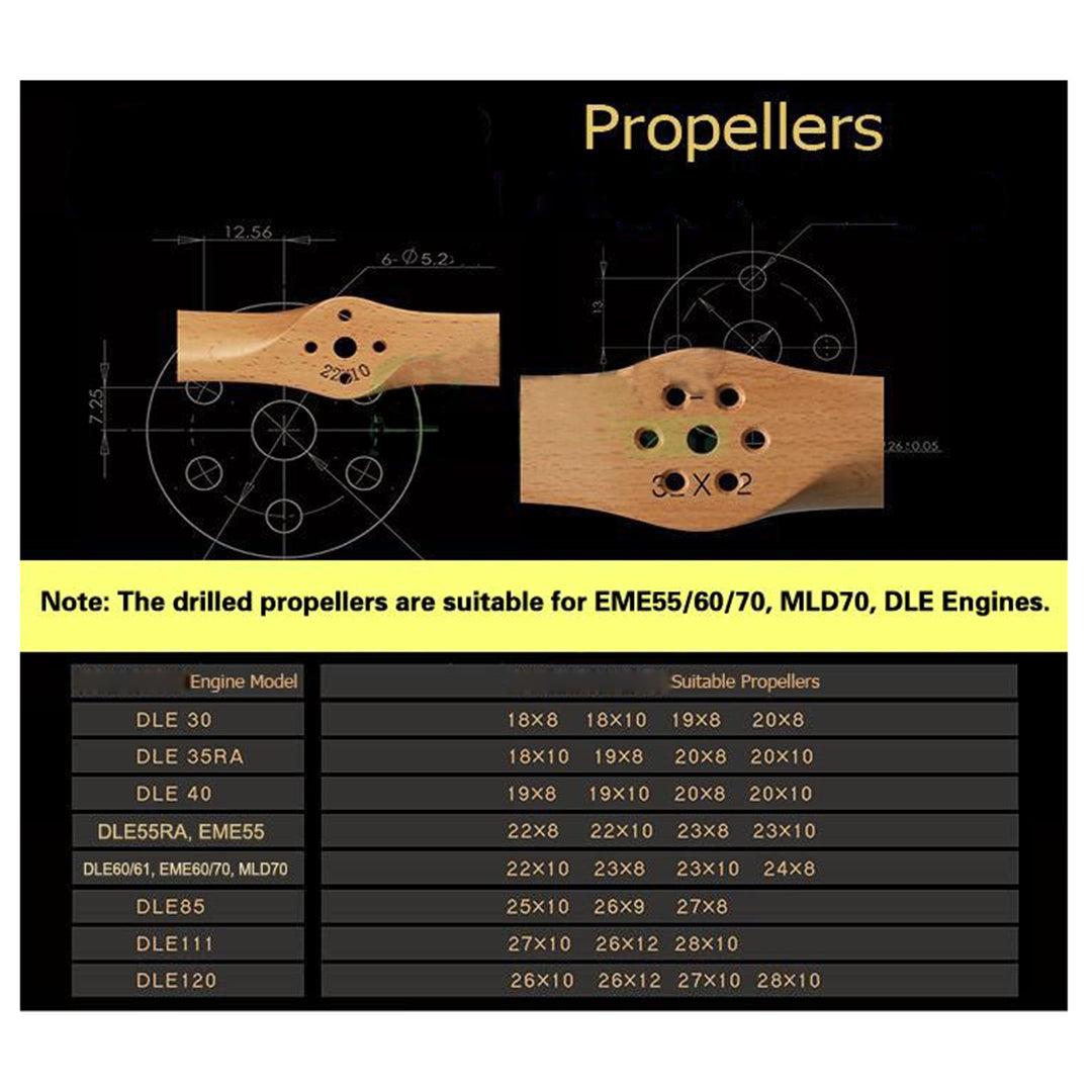 Standard Beech Wooden Propeller