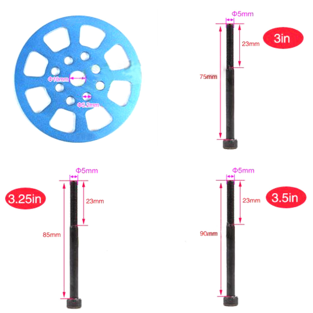 Drilled Pointed Aluminum Alloy Spinner with for DLE111/Sbach Airplane