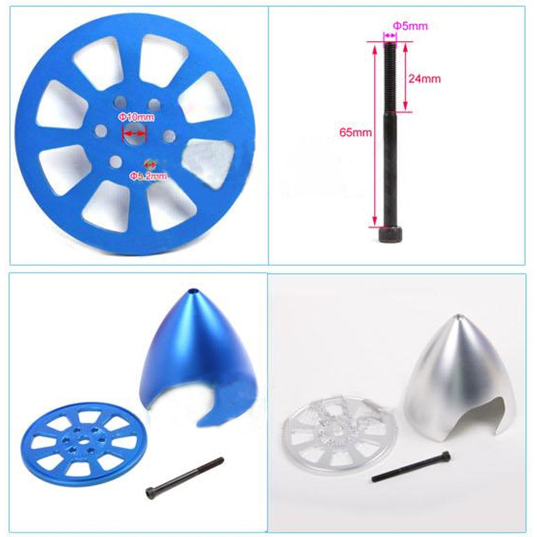 Special Drilled CNC Anodized Aluminum Spinner for DLE30/85/120 Engines