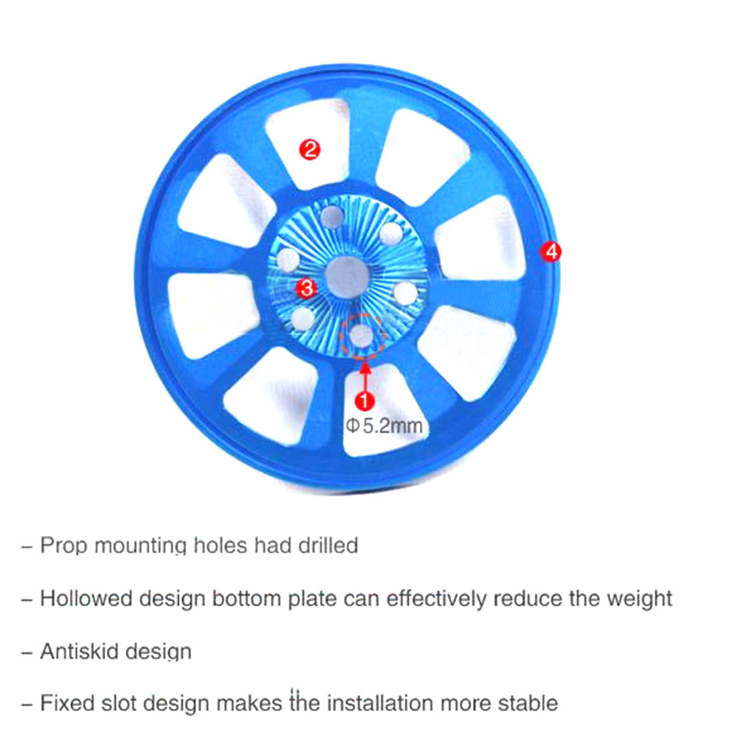 Special Drilled CNC Anodized Aluminum Spinner for DLE30/85/120 Engines