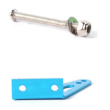 Aluminum Alloy Control Horn Set D3*L24*L25*H33mm with 4 Screws for RC Gasoline Airplanes