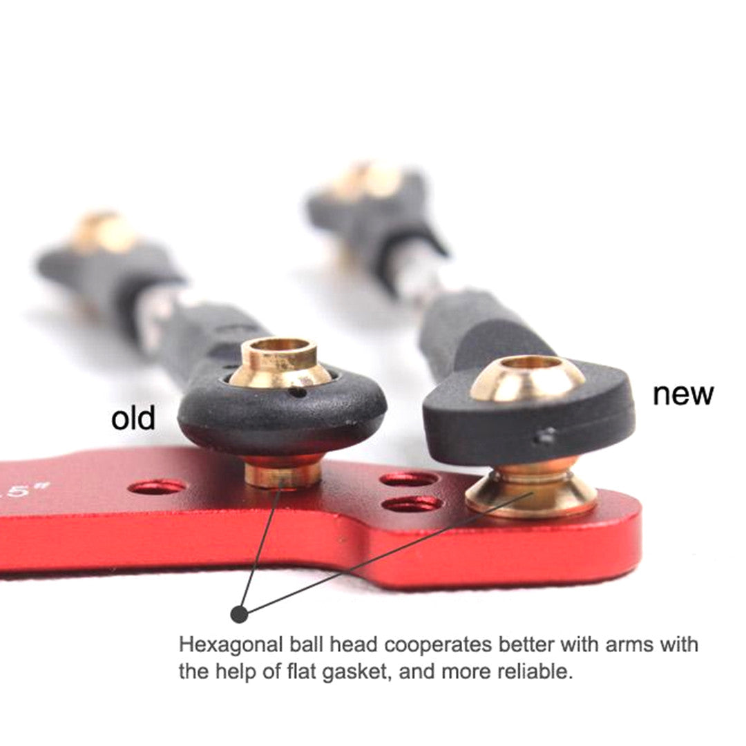 High Quality CNC Metal Servo Rudder Mount Set with 3.5in Double Arm for Two Servos
