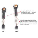 High Quality CNC Metal Servo Rudder Mount Set with 3.5in Double Arm for Two Servos