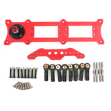 High Quality CNC Metal Servo Rudder Mount Set with 3.5in Double Arm for Two Servos