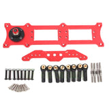 High Quality CNC Metal Servo Rudder Mount Set with 3.5in Double Arm for Two Servos