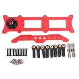 High Quality CNC Metal Servo Rudder Mount Set with 3.5in Double Arm for Two Servos