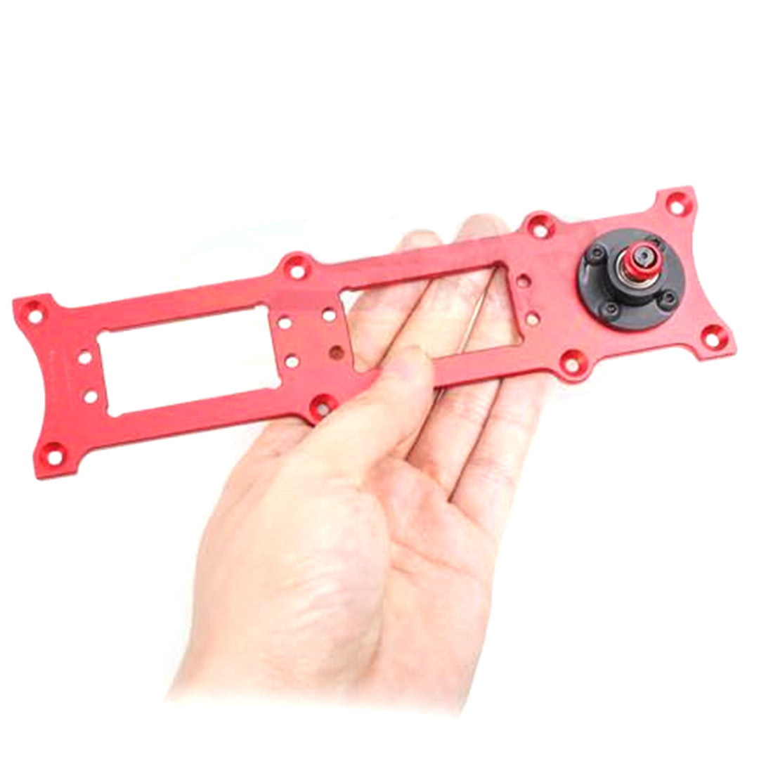 High Quality CNC Metal Servo Rudder Mount Set with 3.5in Double Arm for Two Servos