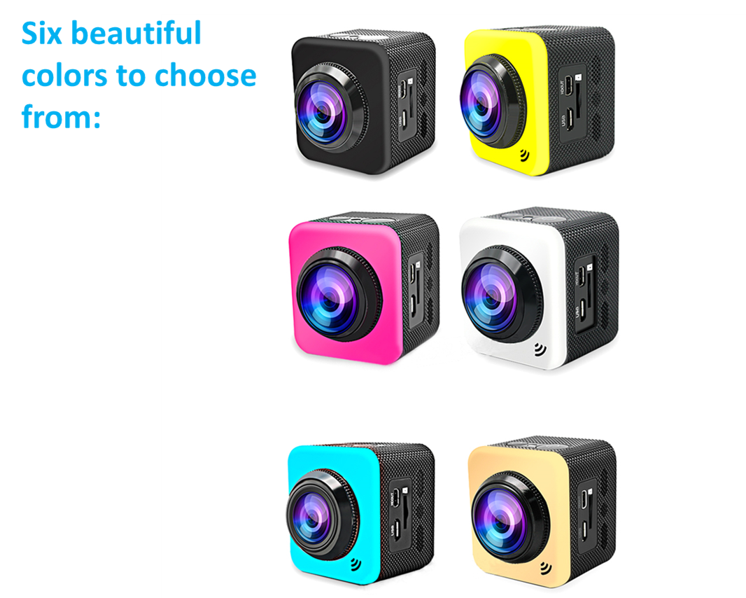 Cube 360S 360 Degree Waterproof Panoramic Sports Camera with WIFI
