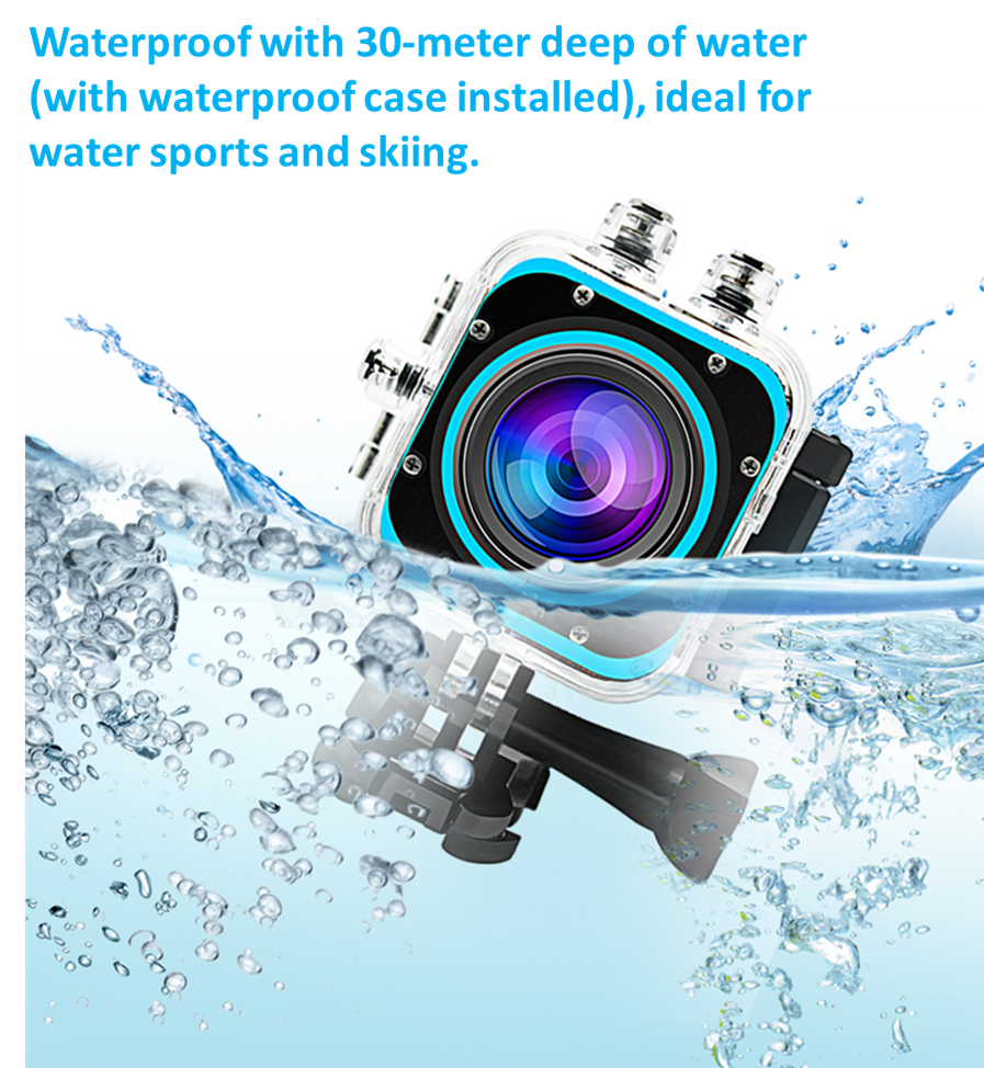 Cube 360S 360 Degree Waterproof Panoramic Sports Camera with WIFI