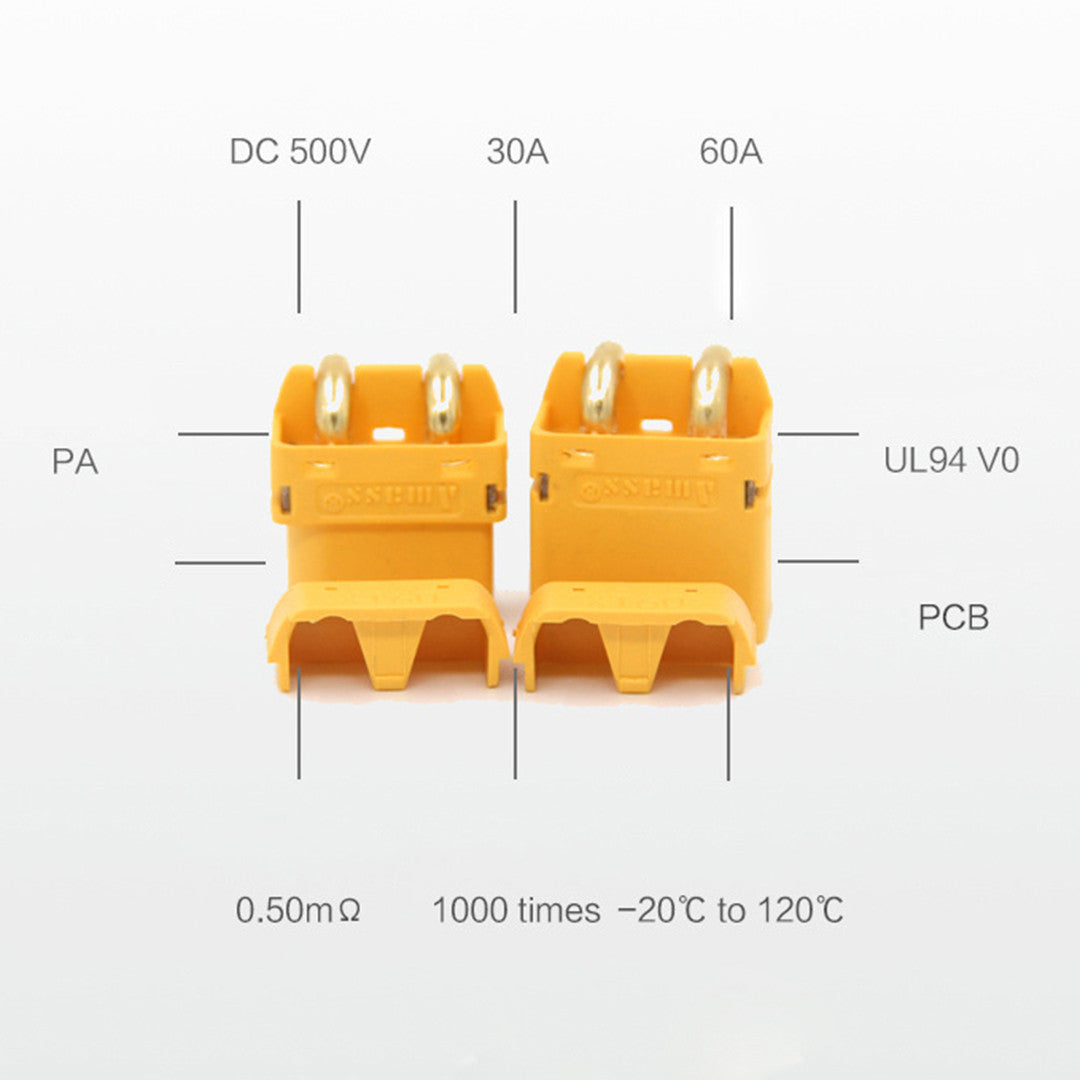 Amass XT60PW Plug Connector Male & Female For RC Battery 1 Pair