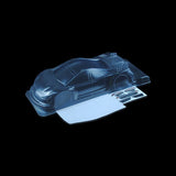 1/10 Lexan Clear RC Car Body Shell for M-chassis Sonic V2 ( Taller) WB 210mm