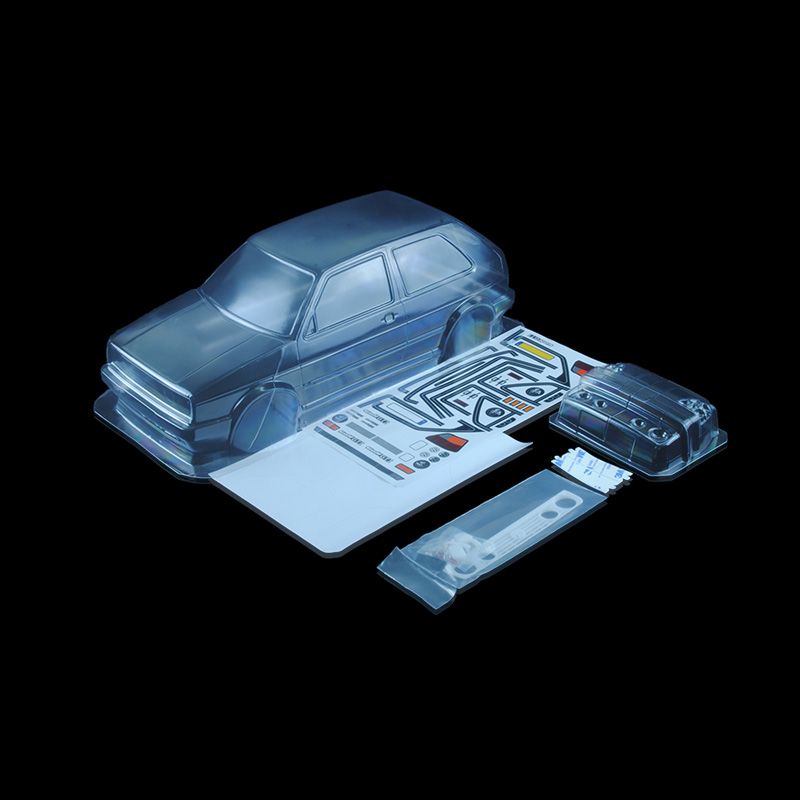 1/10 Lexan Clear RC Car Body Shell for VW GOLF MK2   WT  190mm