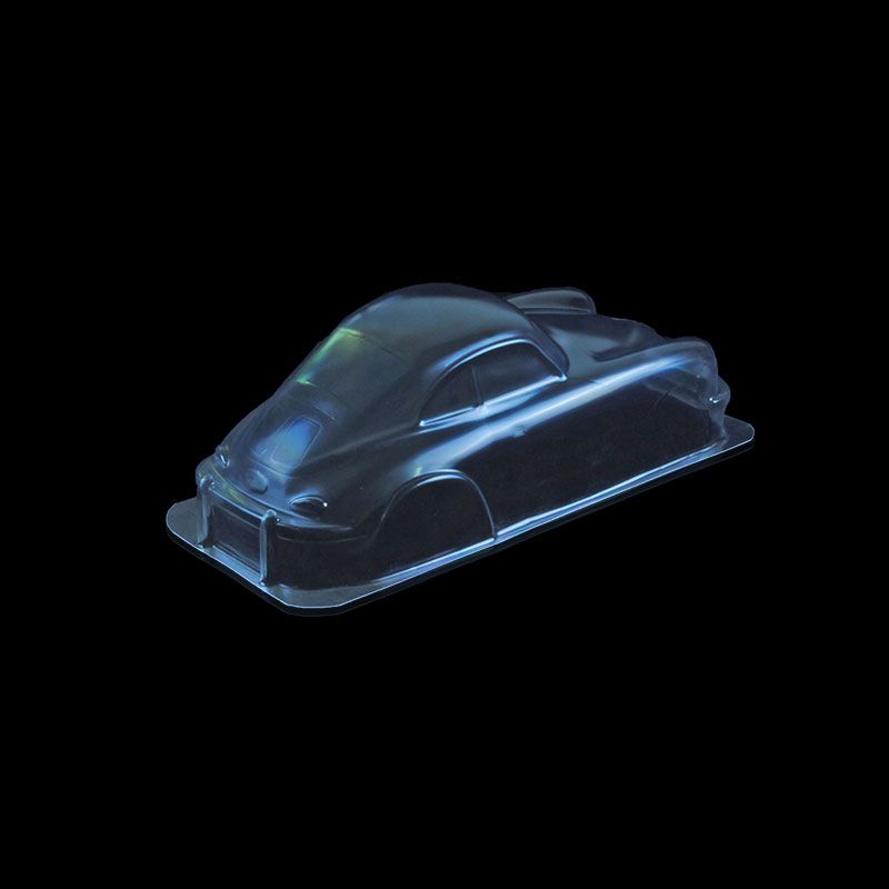 Pre-Owned 1/10 Lexan Clear RC Car Body Shell for  MINI Porsche 356 BODY